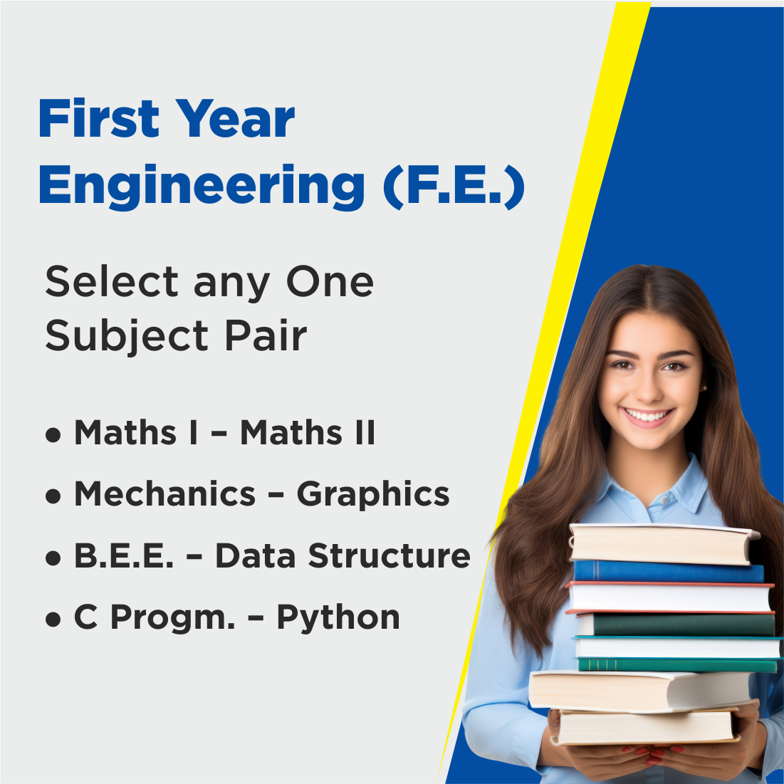 First Year Engineering - 2 Subjects (1 Sub-Pair)