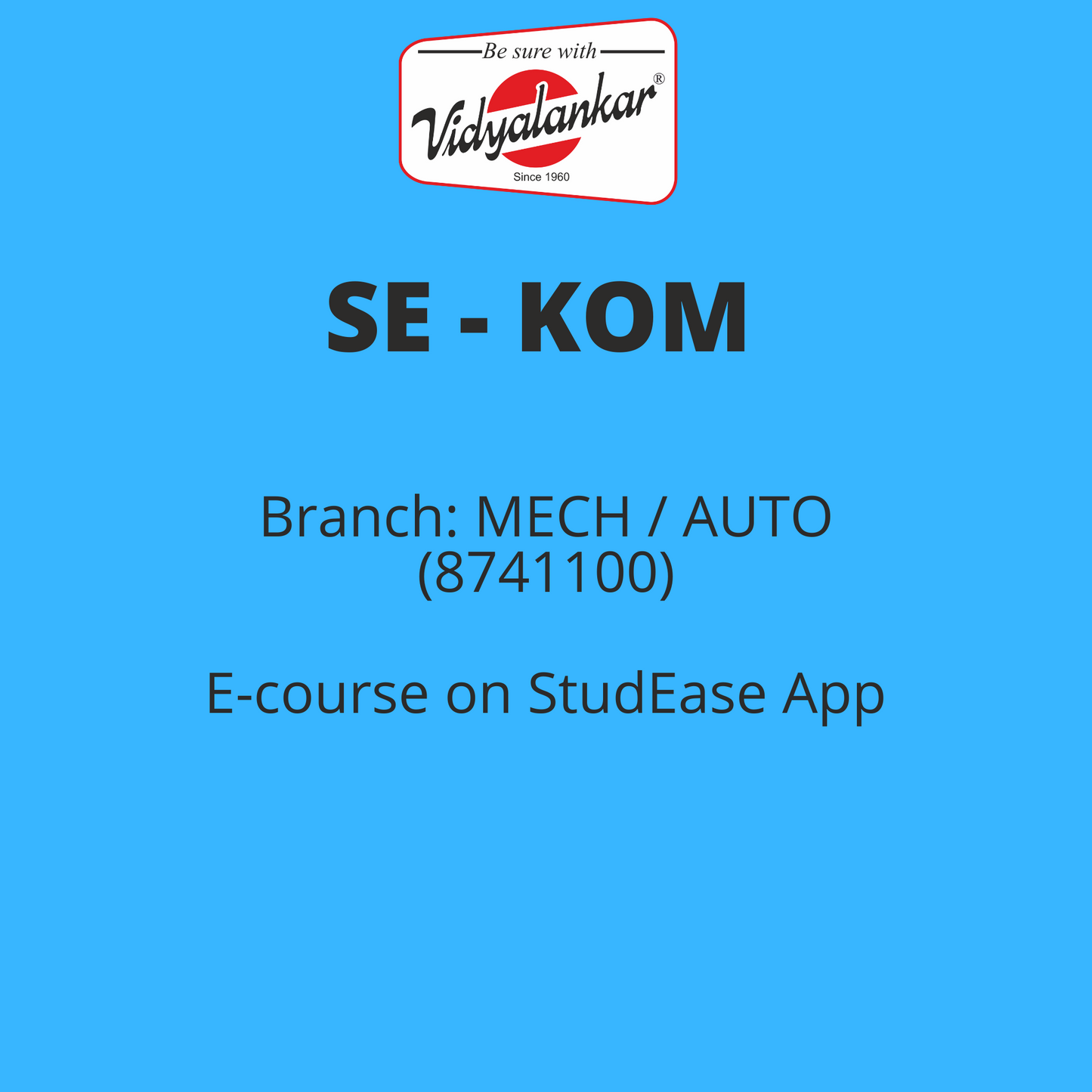 Kinematics of Machinery (KOM) - (MECH / AUTO)