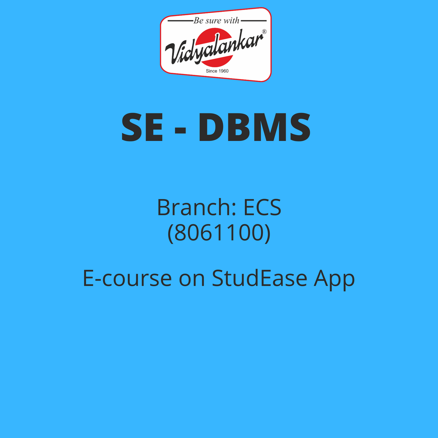 Database Management Systems (DBMS) - ECS