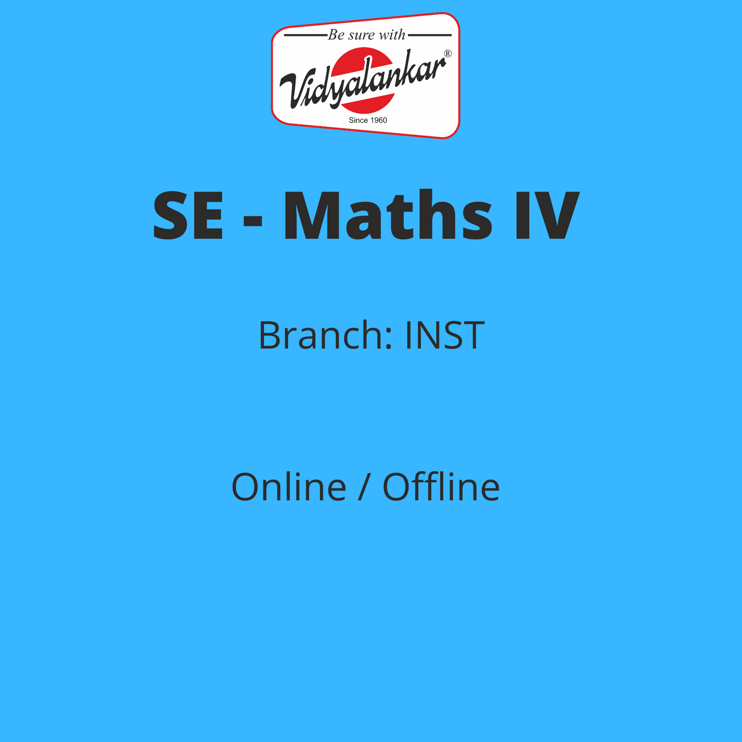 Engineering Mathematics-IV - INST