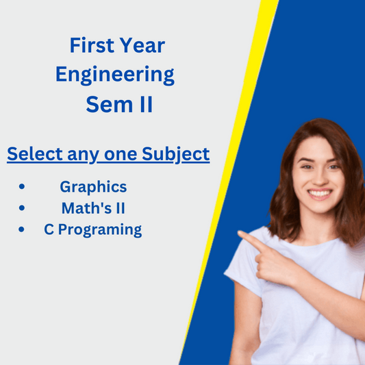 Early Bird First Year Engineering Sem. II - Select any one Subject Package 1 : with Early Bird Discount ( for admission taken on or before 22nd Jan. 2024)