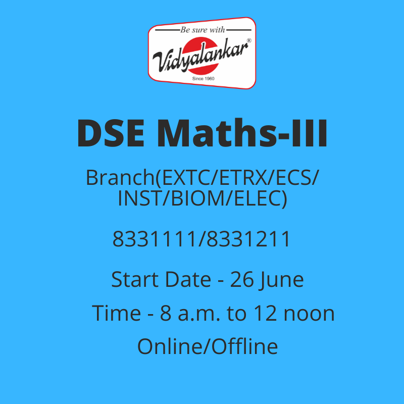 DSE Maths-III ETRX Group