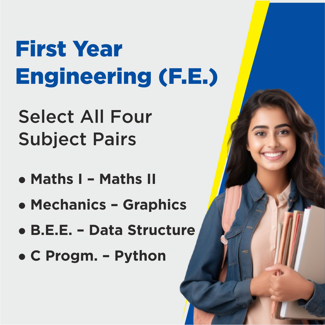 First Year Engineering - All Four Subject Pairs