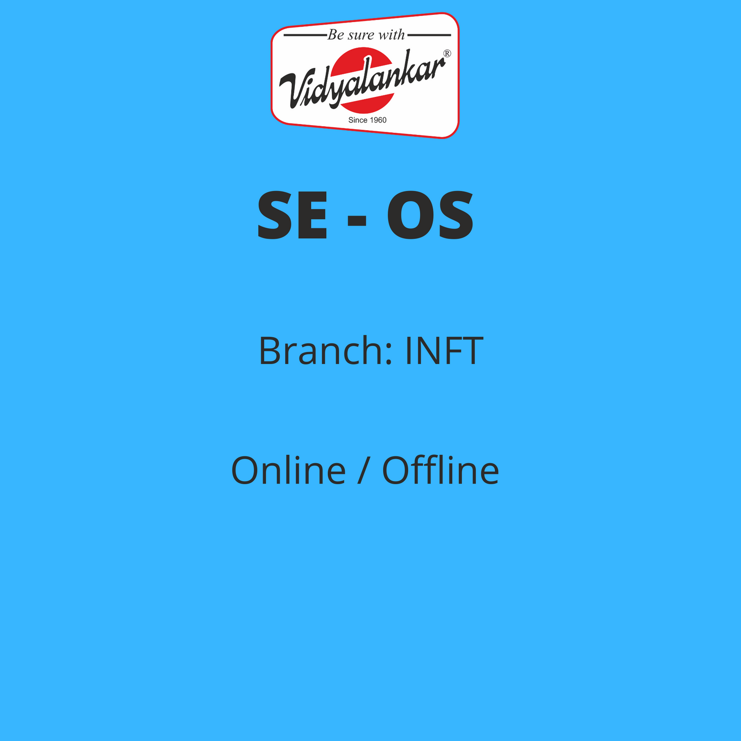 Operating System (OS)  - INFT
