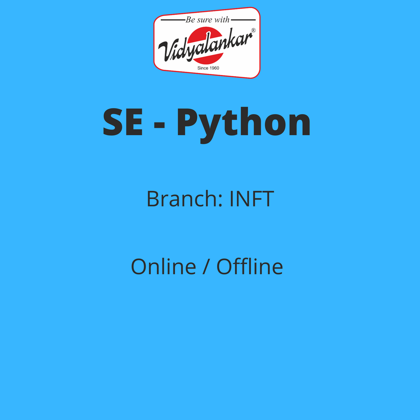 Python Programming  - INFT