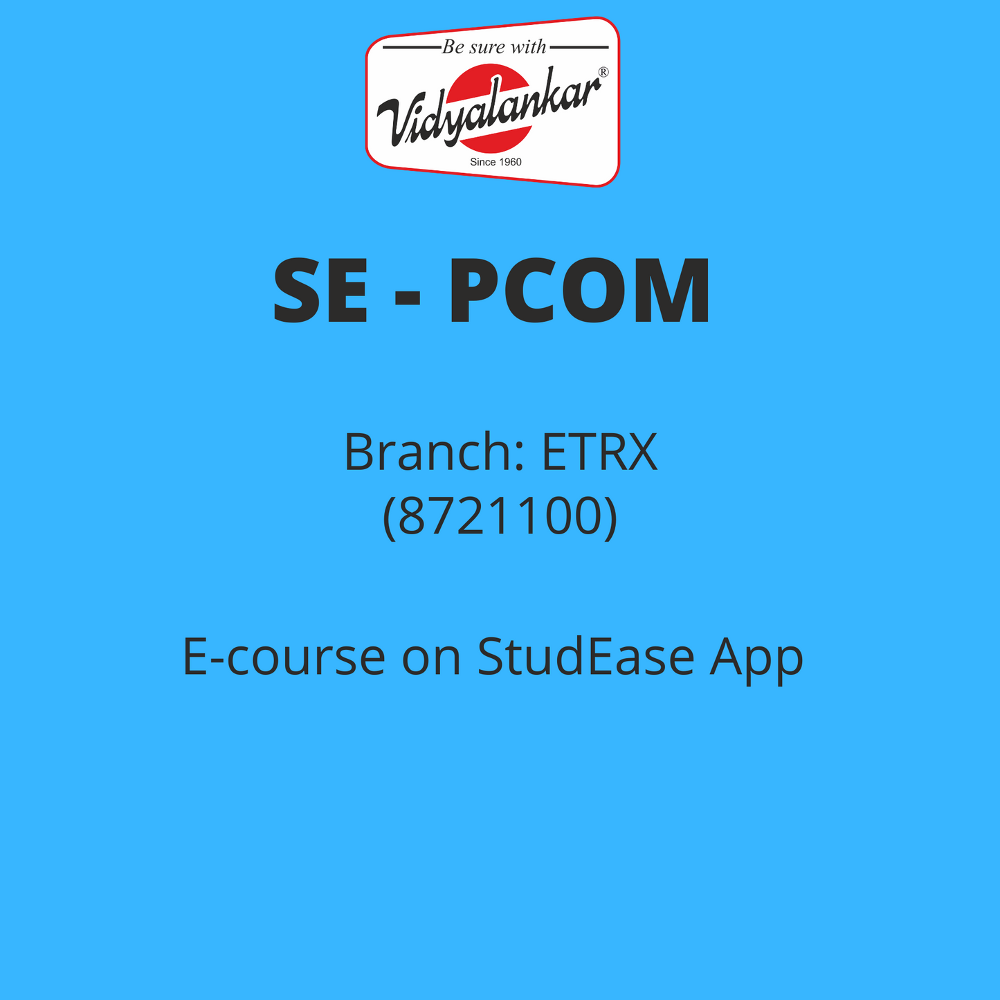 Principles of Comm. Engineering (PCOM)  - ETRX