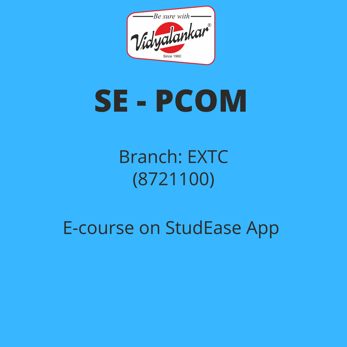 Principles of Comm. Engineering (PCOM) - EXTC