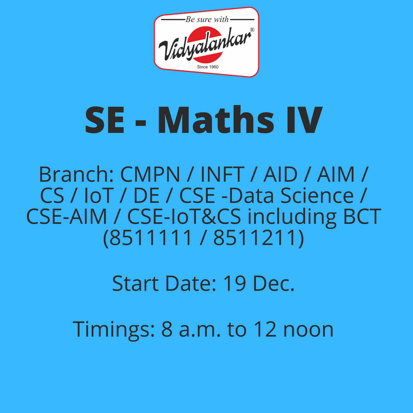 Engineering Mathematics – IV (Maths IV)  - CMPN Group