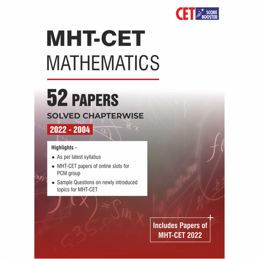 MHT-CET Score Booster - Mathematics